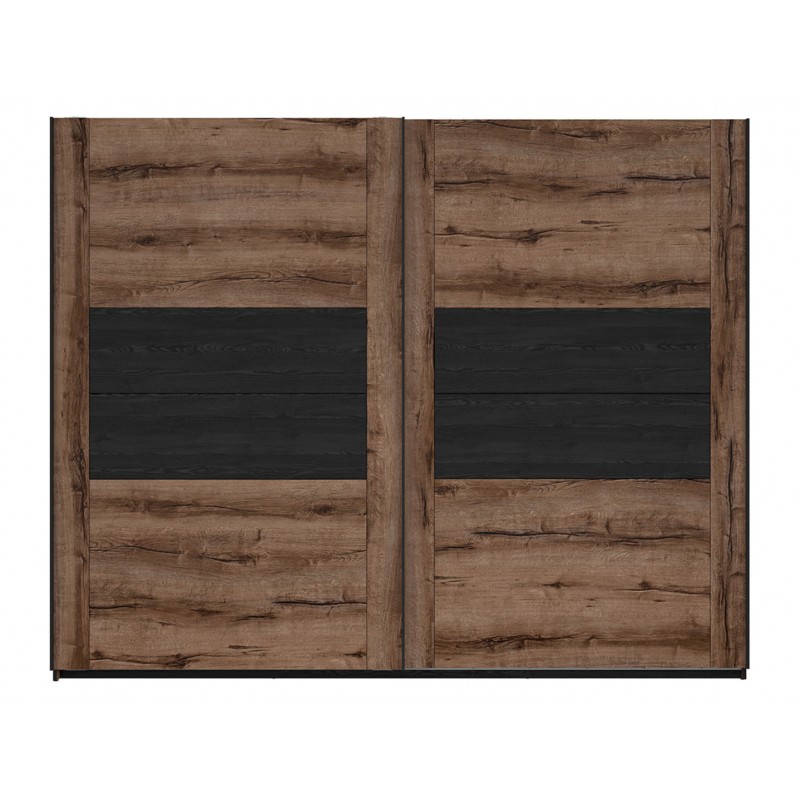 Szafa Kassel Meble Black Red White dąb monastery/dąb czarny