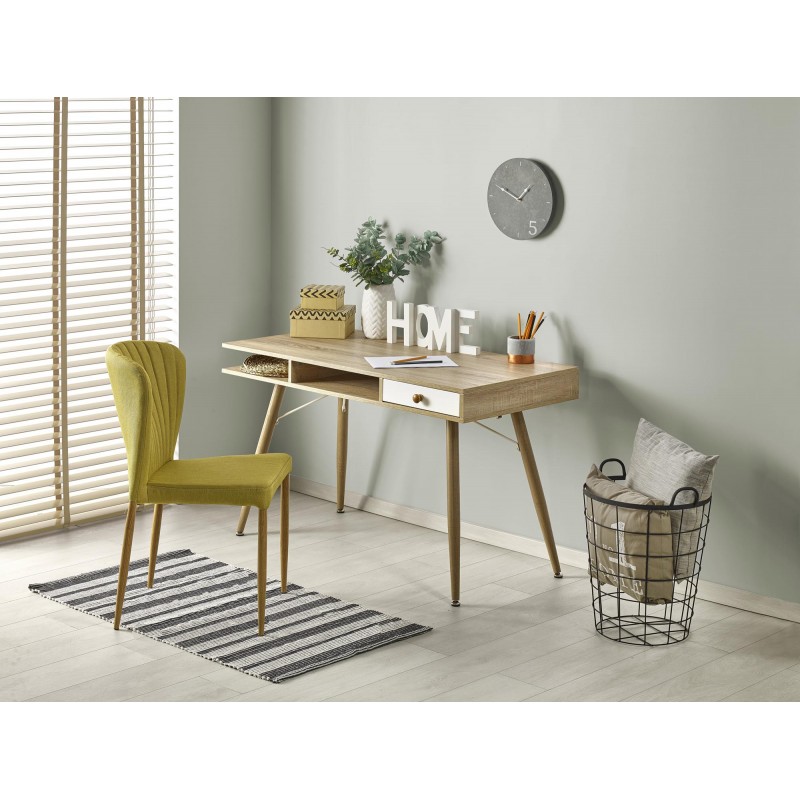 B34 biurko dąb sonoma-biały (2p 1szt)