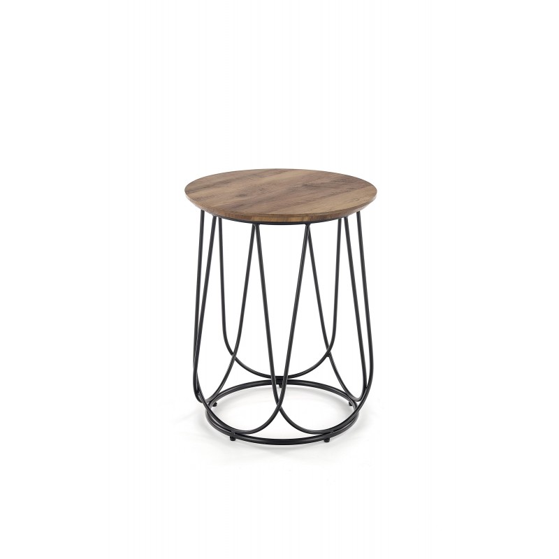 NUBIRA S ława stelaż - czarny, blat - orzechowy (1p 1szt)