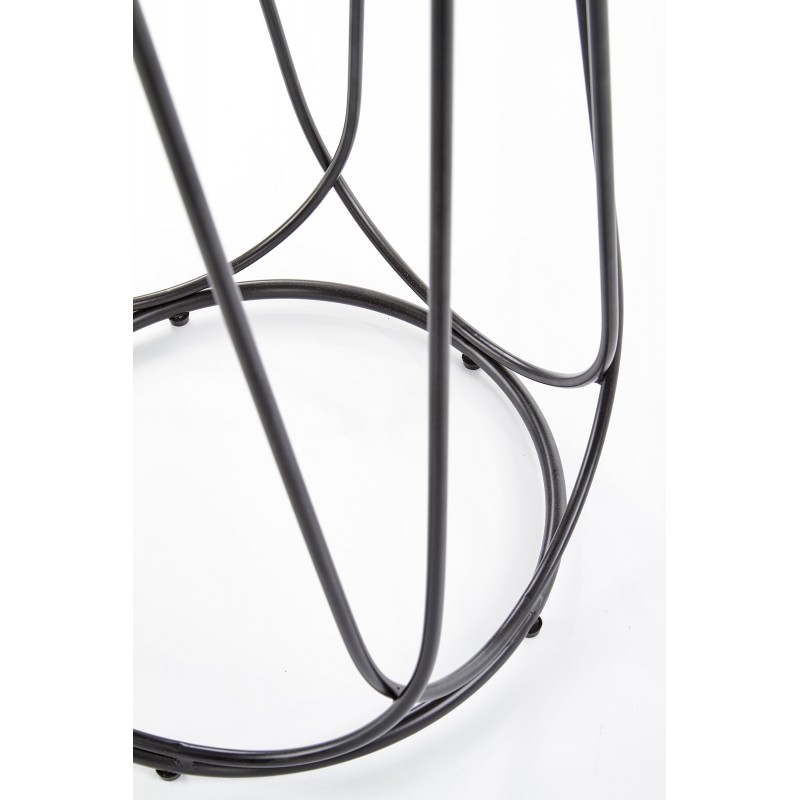 NUBIRA S ława stelaż - czarny, blat - orzechowy (1p 1szt)