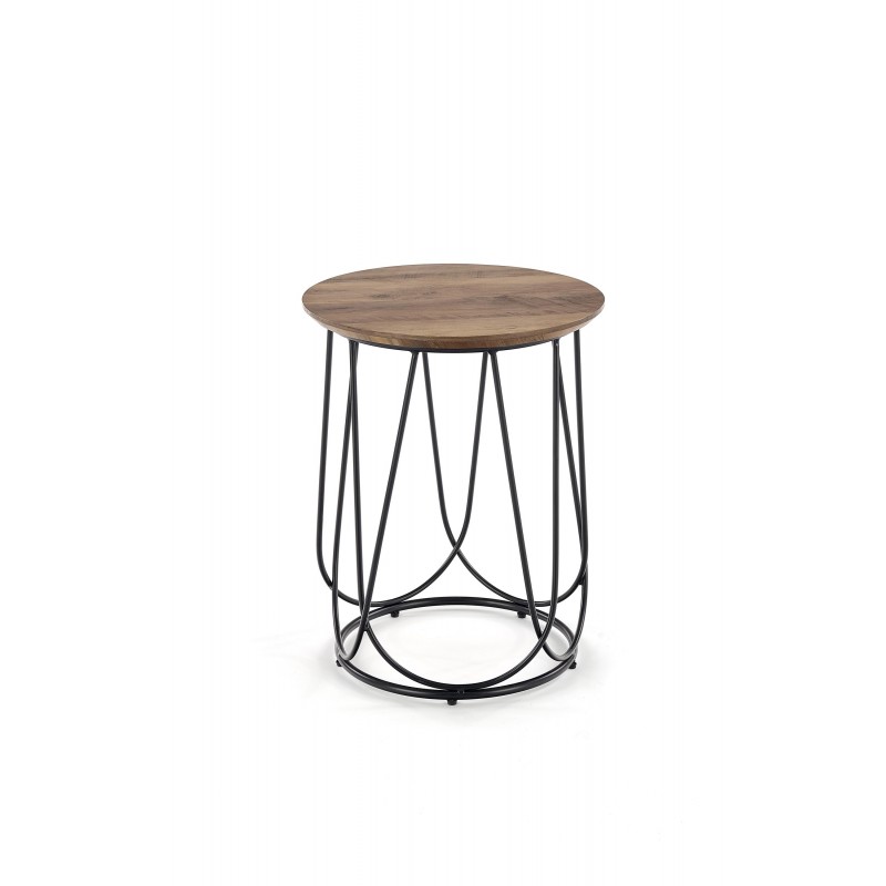 NUBIRA S ława stelaż - czarny, blat - orzechowy (1p 1szt)