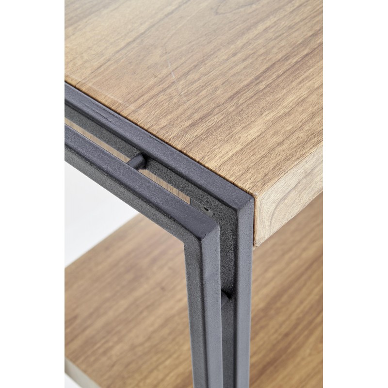 BOLIVAR REG2 regał dąb złoty / czarny (1p 1szt)