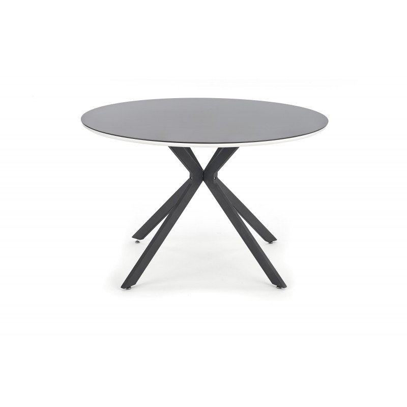 AVELAR blat - czarny / biały, stelaż - czarny (2p 1szt)