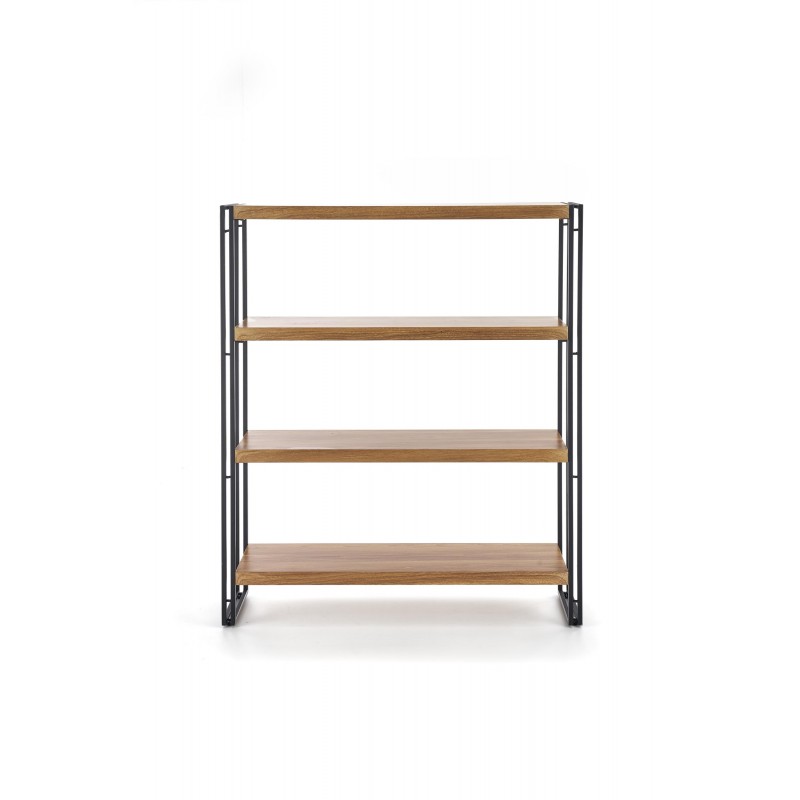 BOLIVAR REG1 regał dąb złoty / czarny (1p 1szt)