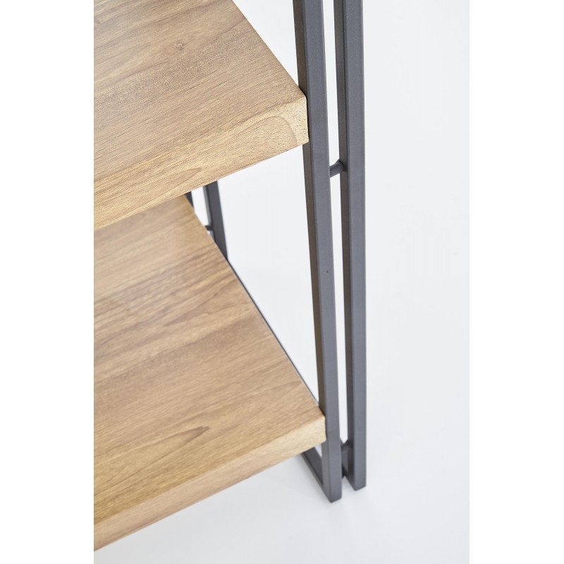 BOLIVAR REG1 regał dąb złoty / czarny (1p 1szt)