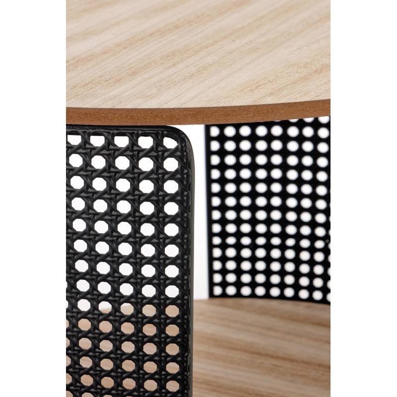 TRAFICA ława naturalny/czarny (1p 1szt)