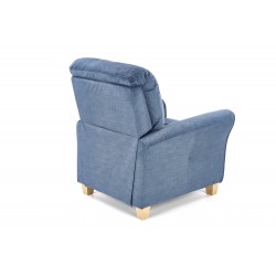 Fotel rozkładany do spania Savanna niebieski