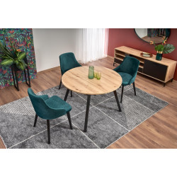 RUBEN stół kolor blat - dąb artisan, nogi - czarny