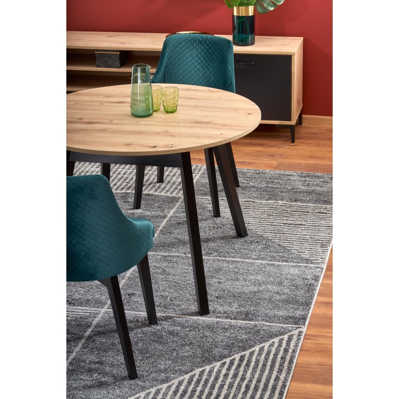 RUBEN stół kolor blat - dąb artisan, nogi - czarny