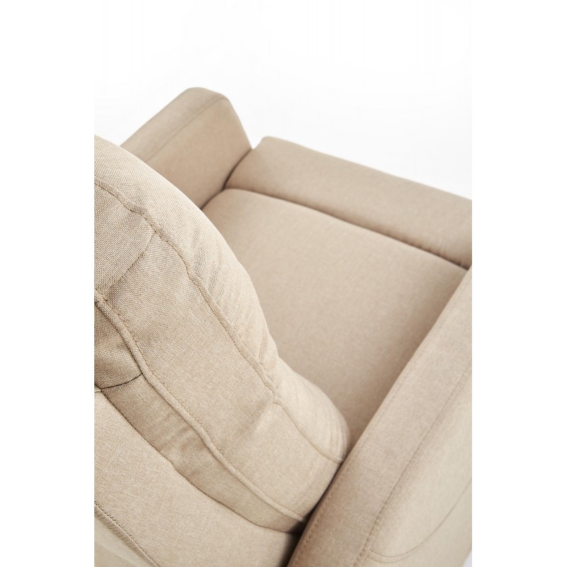 Rozkładany fotel wypoczynkowy do spania Nyx 2 beżowy