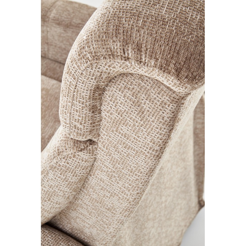 Rozkładany fotel Quirk beżowy