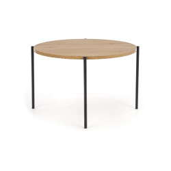 MORGAN stół okragły dąb złoty / czarny (1p 1szt)