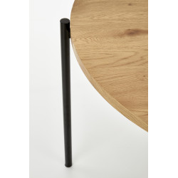 MORGAN stół okragły dąb złoty / czarny (1p 1szt)
