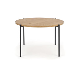 MORGAN stół okragły dąb złoty / czarny (1p 1szt)