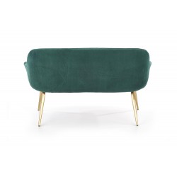 ELEGANCE 2 XL sofa tapicerka - ciemny zielony, nogi - złote (1p 1szt)