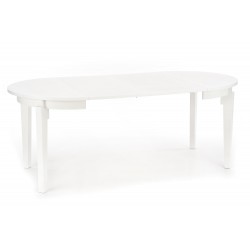 SORBUS stół rozkładany, blat - biały, nogi - białe (2p 1szt)