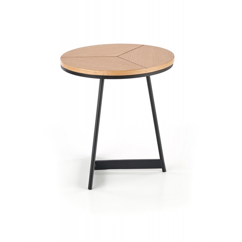 KARIDA-S ława dąb naturalny/czarny (1p 1szt)