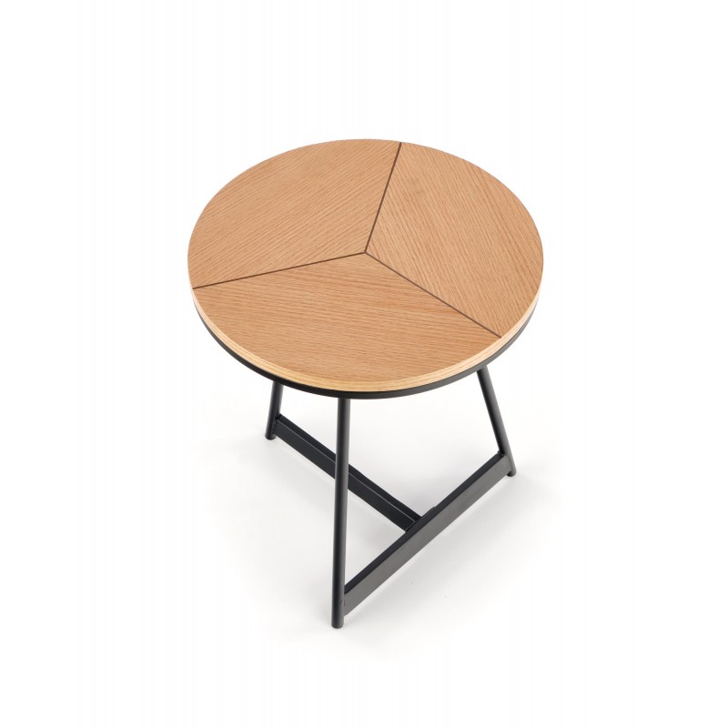 KARIDA-S ława dąb naturalny/czarny (1p 1szt)