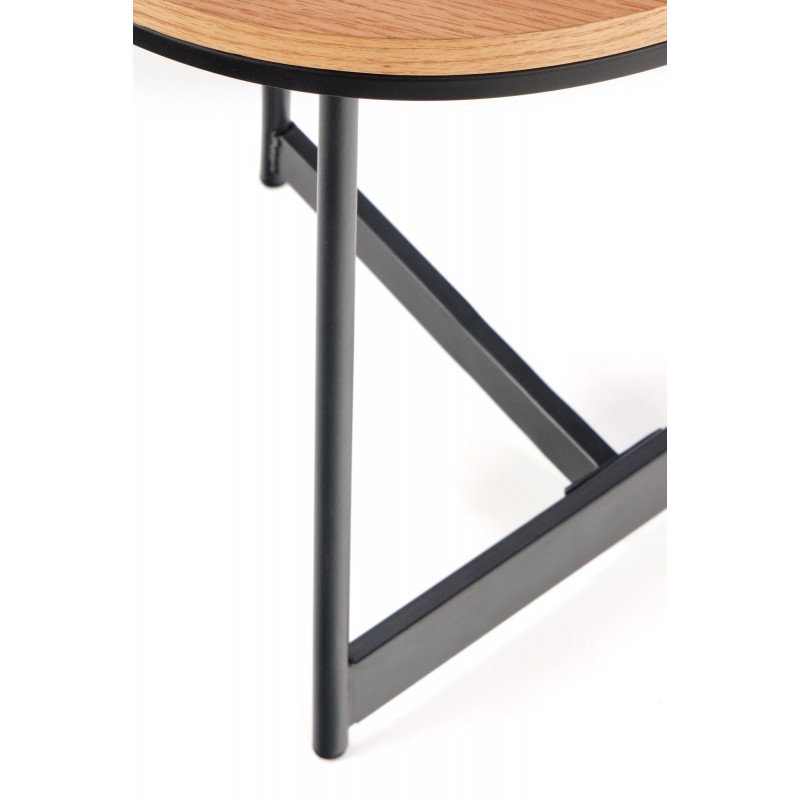 KARIDA-S ława dąb naturalny/czarny (1p 1szt)