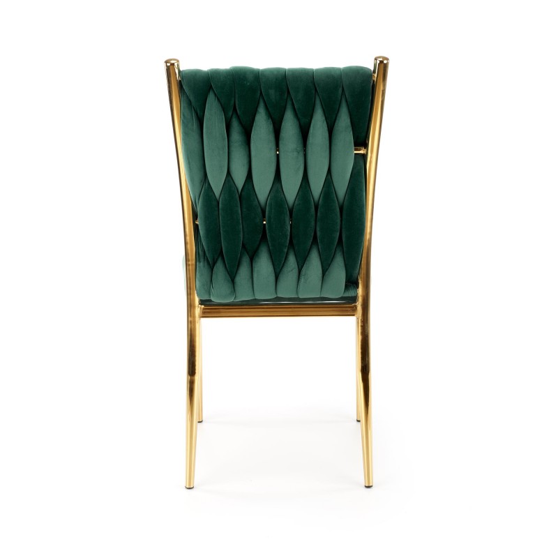 Krzesło tapicerowane Tender ciemnozielone