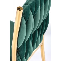 Krzesło tapicerowane Tender ciemnozielone