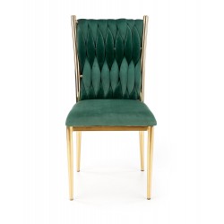 Krzesło tapicerowane Tender ciemnozielone