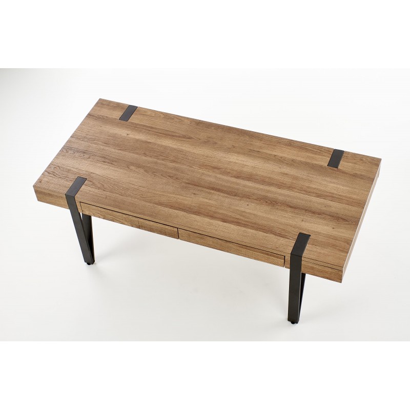 TULUZA ława orzech miodowy / czarny (1p 1szt)