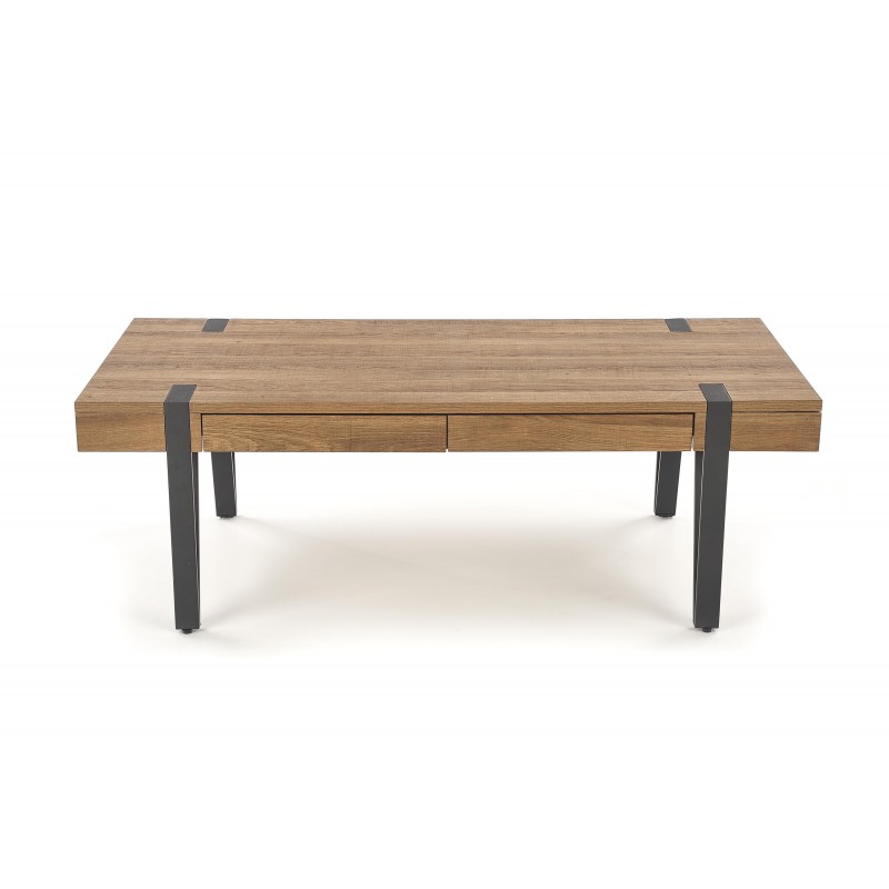 TULUZA ława orzech miodowy / czarny (1p 1szt)