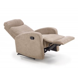 Rozkładany fotel Flux beżowy z funkcją relax