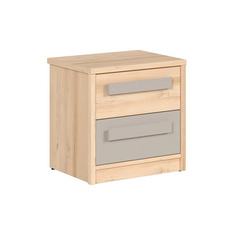 Szafka nocna Namek Black Red White buk iconic/biały połysk/szary