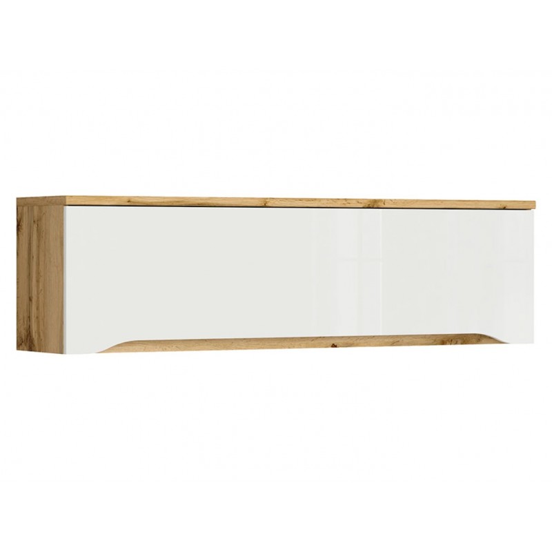 Szafka wisząca Nuis Black Red White dąb wotan/biały połysk