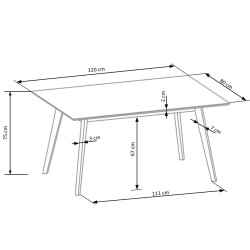 CORDOBA stół + 4 krzesła (1p 1szt)