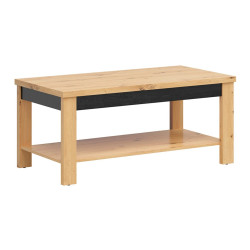 Ława Ostia Black Red White dąb artisan/dąb czarny