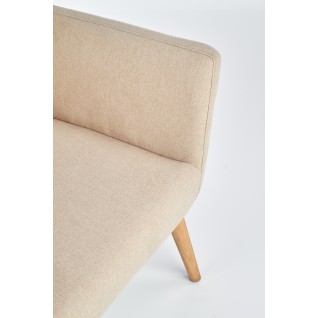 Minimalistyczny fotel tapicerowany Ravine beżowy