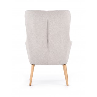 Minimalistyczny fotel tapicerowany Ravine jasny szary