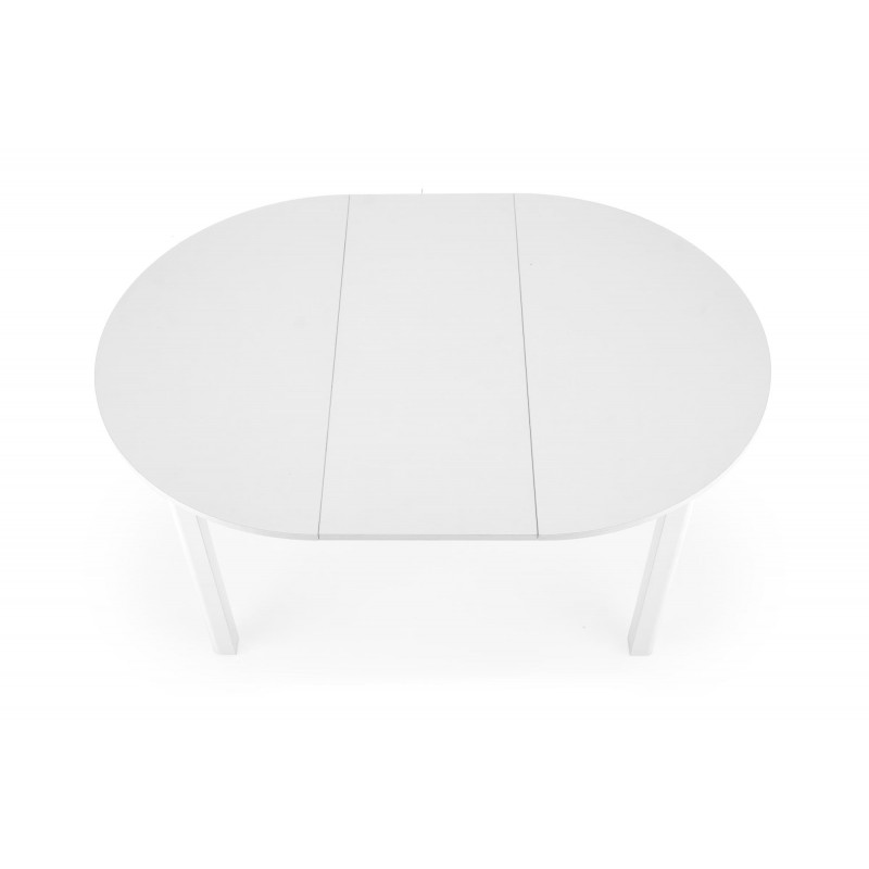 RINGO stół kolor blat - biały, nogi - biały (102-142x102x76 cm)