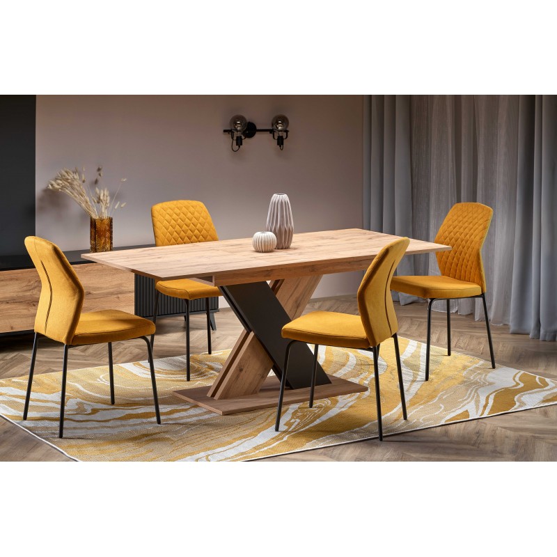 XARELTO stół rozkładany dąb wotan - czarny