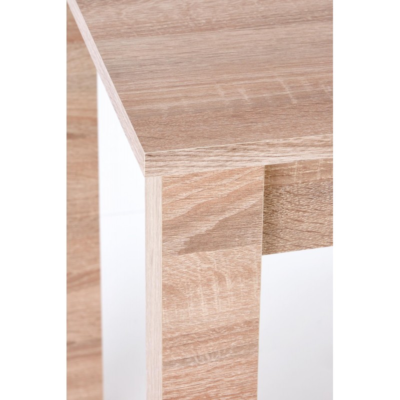 GINO stół rozkładany blat - dąb sonoma, nogi - dąb sonoma