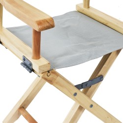 Krzesło dziecięce reżyserskie szare       składane