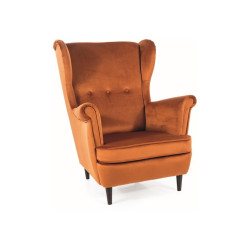 FOTEL LORD VELVET CYNAMON BLUVEL 4215 / WENGE
