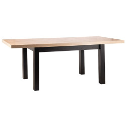 STÓŁ PRESTO DĄB ARTISAN / CZARNY 140(218)X80