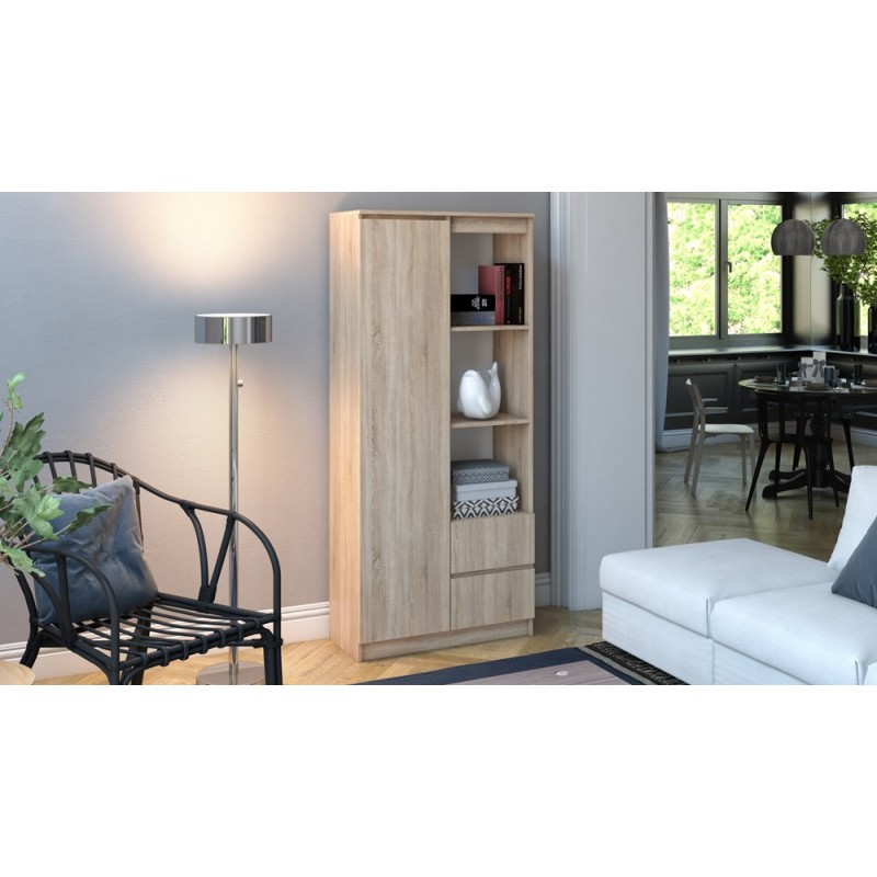 REGAŁ RS-80 BILY - DĄB SONOMA