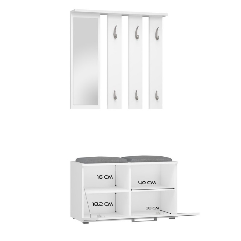 GARDEROBA OPAL  - BIEL