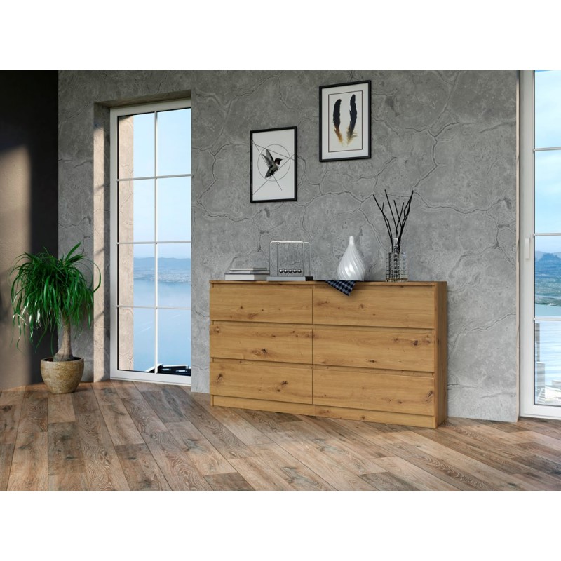 KOMODA MALWA M6 140 - DĄB ARTISAN