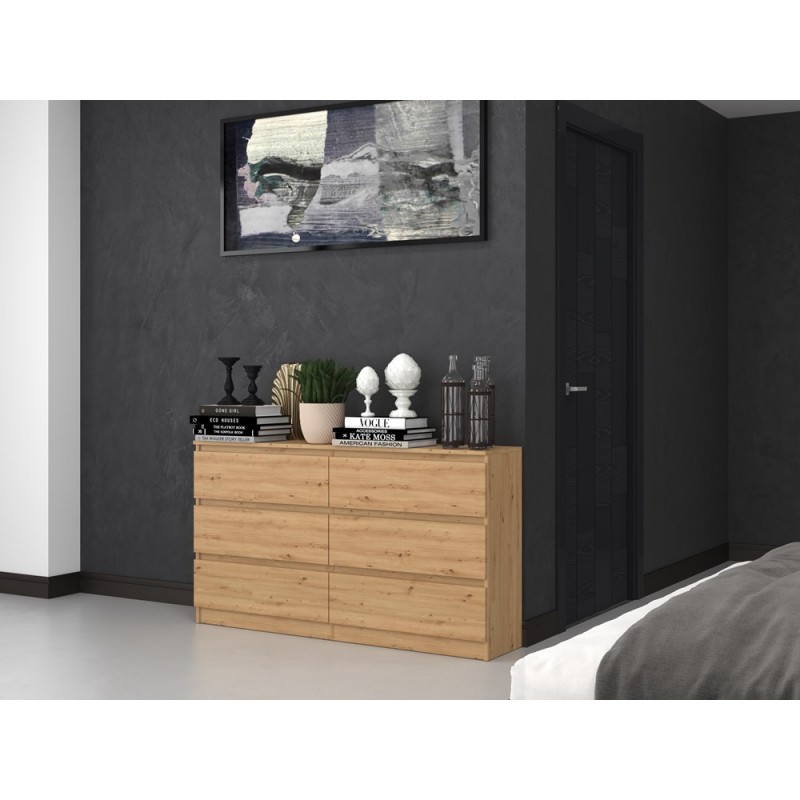 KOMODA MALWA M6 140 - DĄB ARTISAN