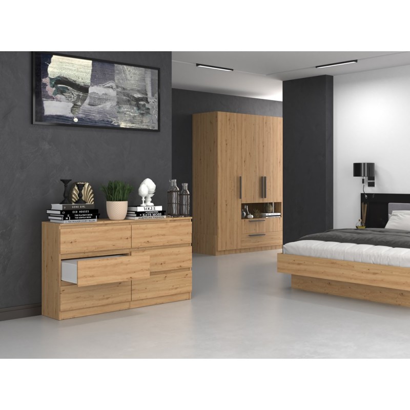 KOMODA MALWA M6 140 - DĄB ARTISAN