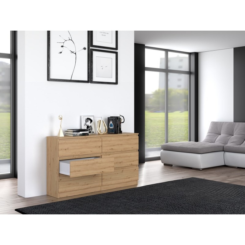 KOMODA MALWA M6 140 - DĄB ARTISAN