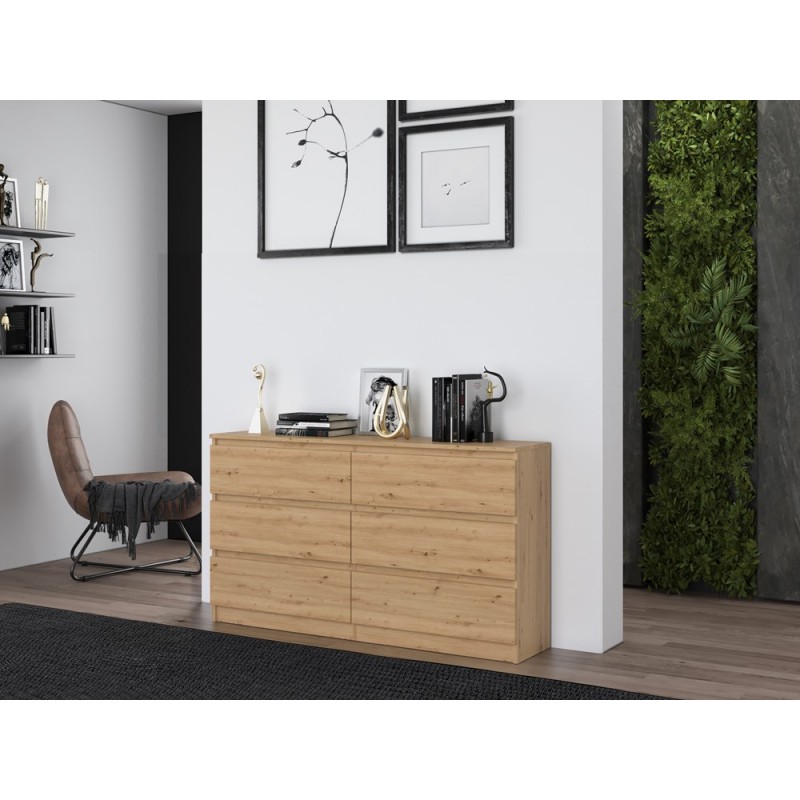 KOMODA MALWA M6 140 - DĄB ARTISAN