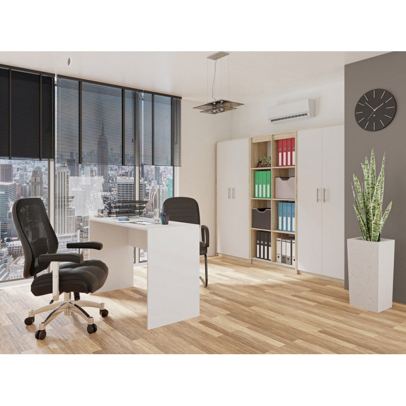 REGAŁ BIUROWY SALON OLIV 2D BIAŁY DĄB SONOMA