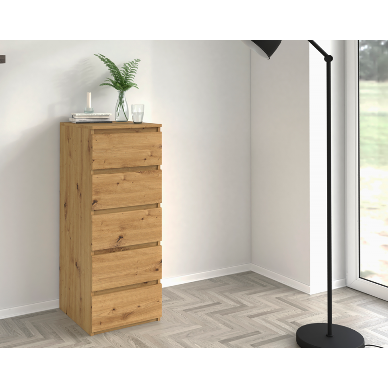 KOMODA MALWA W5 - DĄB ARTISAN